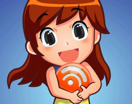 Cute-girl-holding-an-RSS-orb